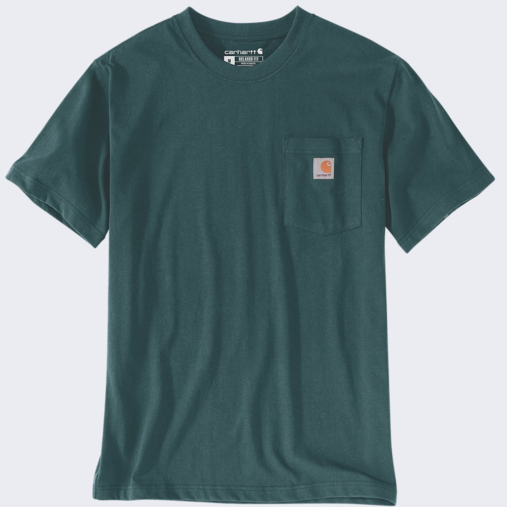 Koszulka męska T-shirt Carhartt Heavyweight Pocket K87 GM1 Greenstone