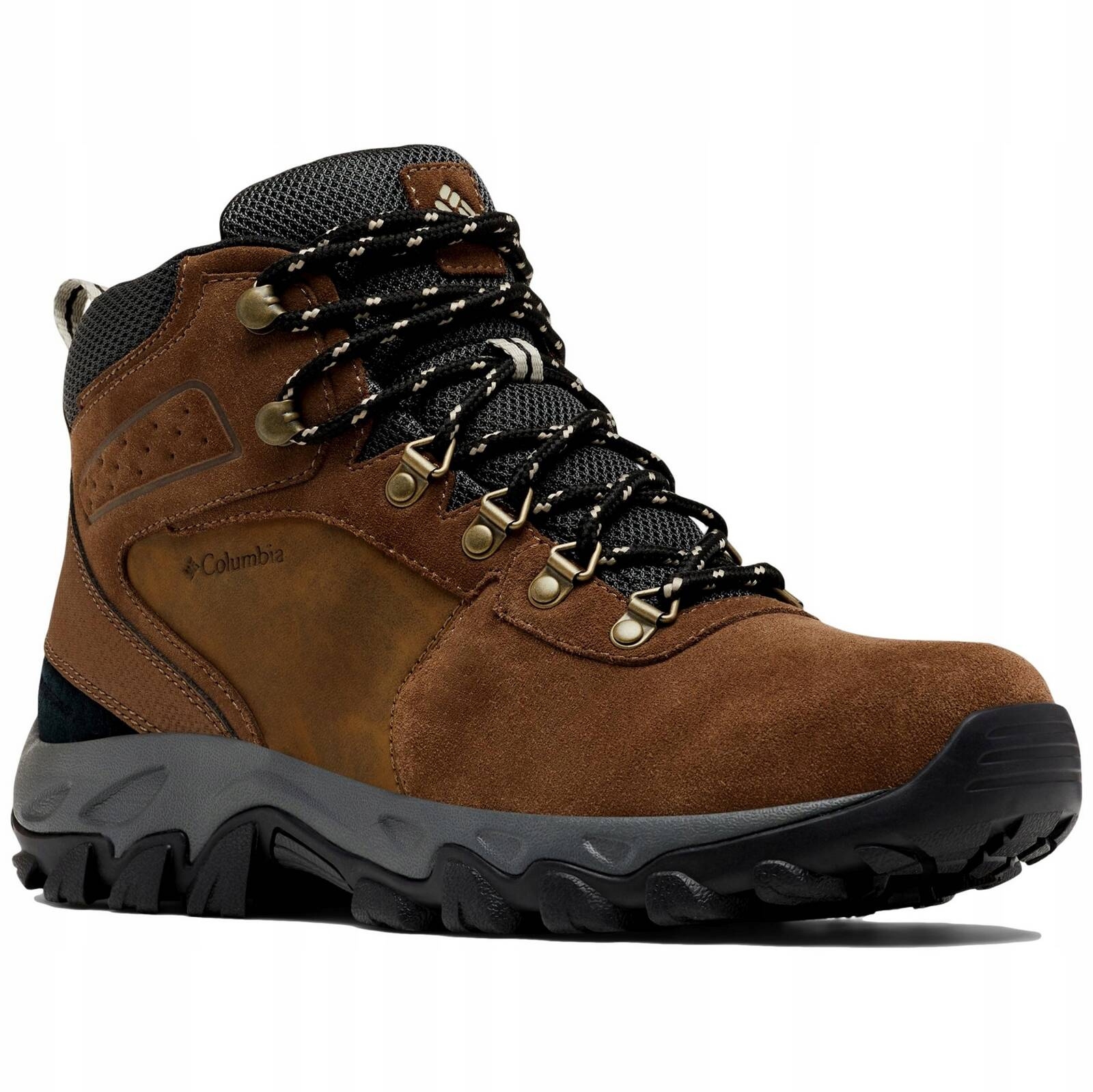 Columbia Męskie buty trekkingowe Newton Ridge Plus Ii zamszowe Wp, Ciemnobrązowy ciemnoszary, 44 EU