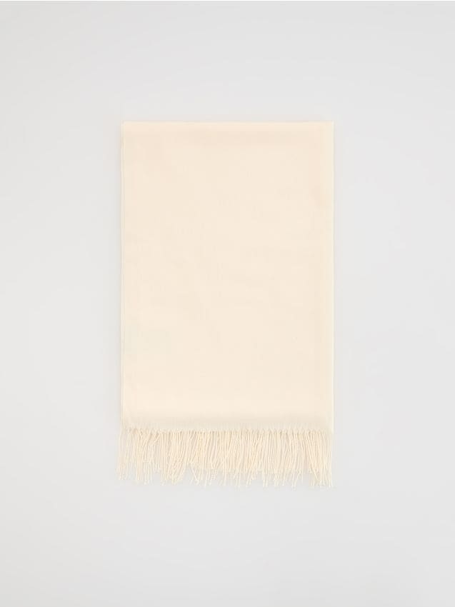 Reserved - Szalik z wiskozą - złamana biel