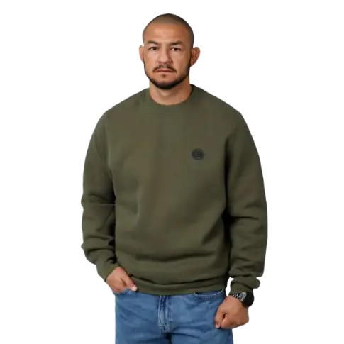 Pit Bull Bluza Bez Kaptura Crewneck Small Logo Olive