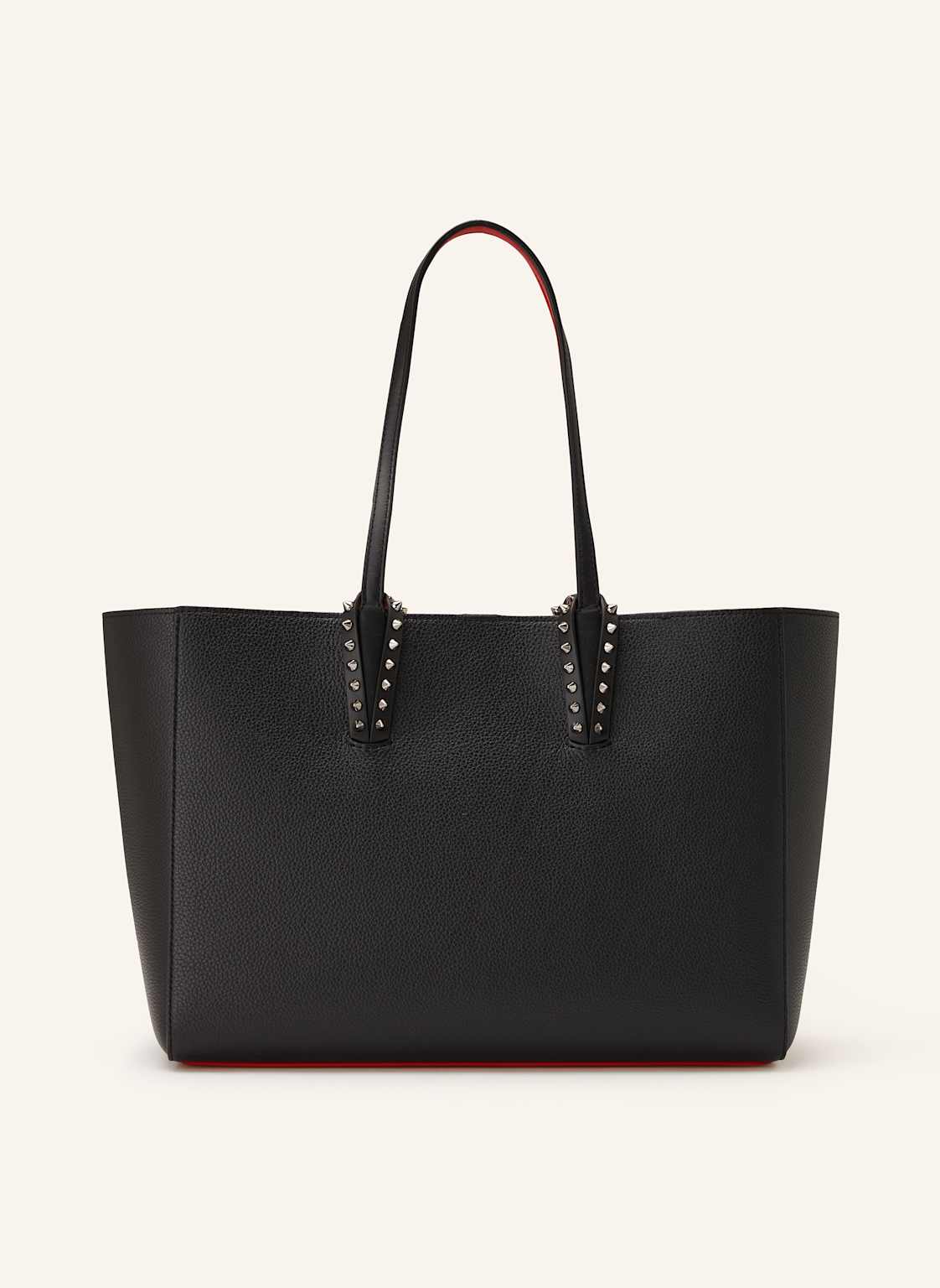 Christian Louboutin Torba Shopper Cabata Small Z Saszetką schwarz