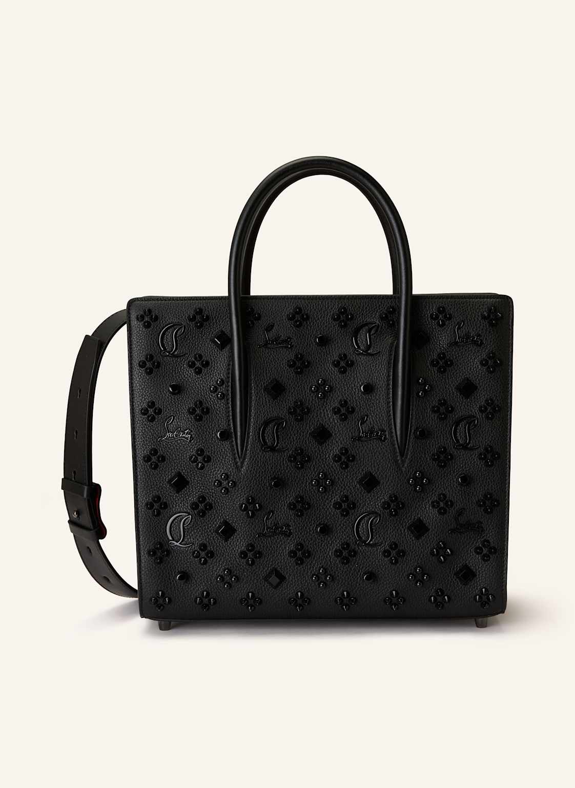 Christian Louboutin Torebka Paloma Medium Z Ćwiekami schwarz