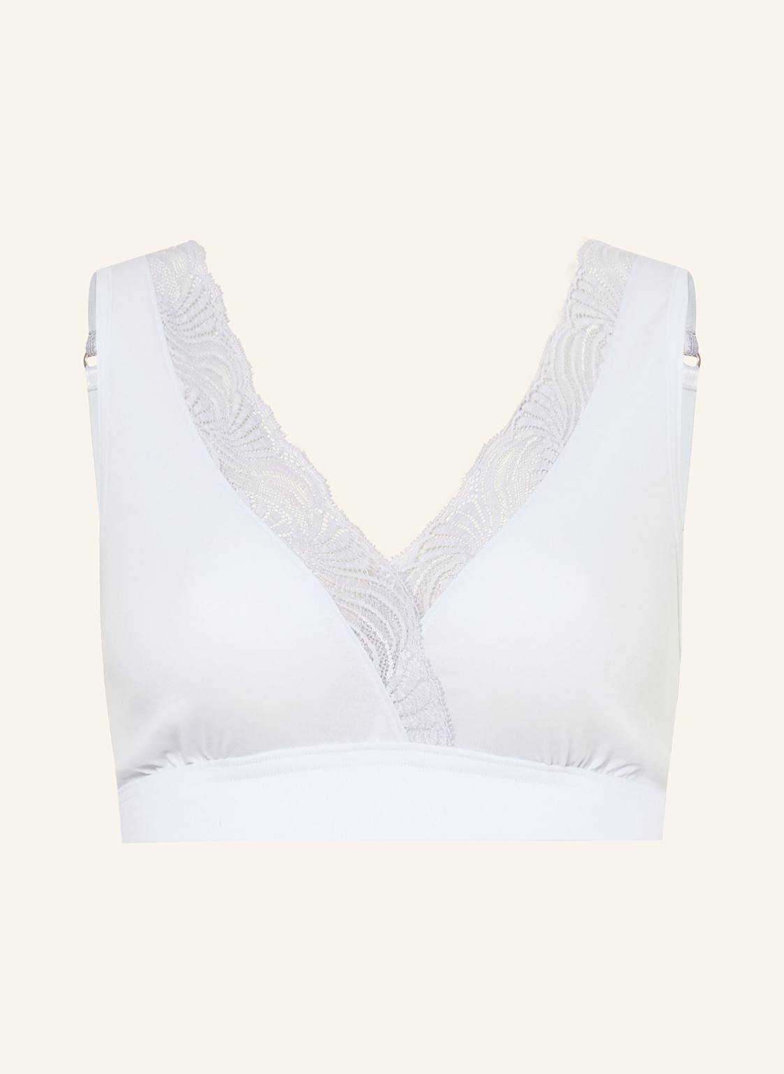 Hanro Biustonosz Bez Fiszbin Cotton Delight blau