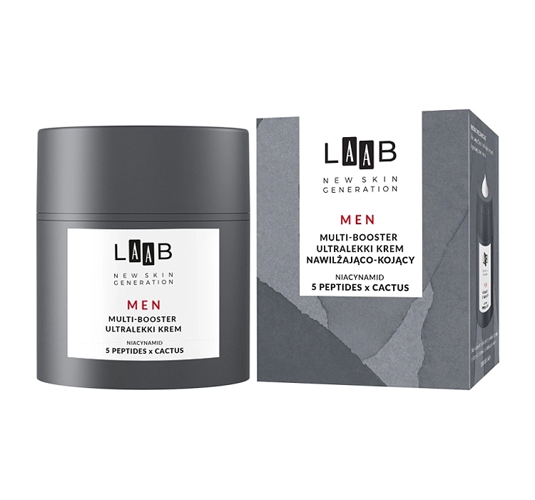 AA LAAB Men multi-booster ultralekki krem nawilżająco-kojący do twarzy 50 ml