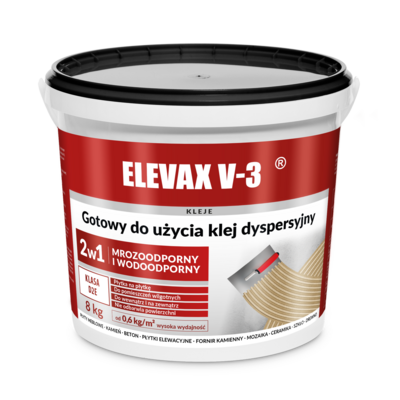 Klej dyspersyjny Elevax V-3 klasa D2E 8 kg Jurga