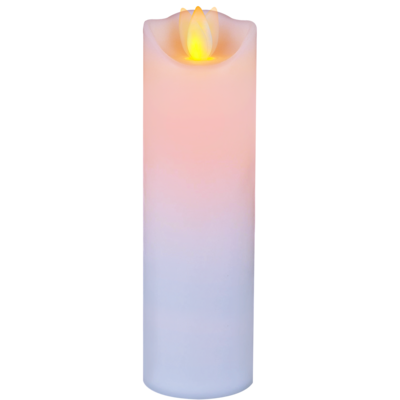 Świeca LED ciepły biały 15 cm Ø 5 cm ruchomy płomień biały CORTINA POLAND