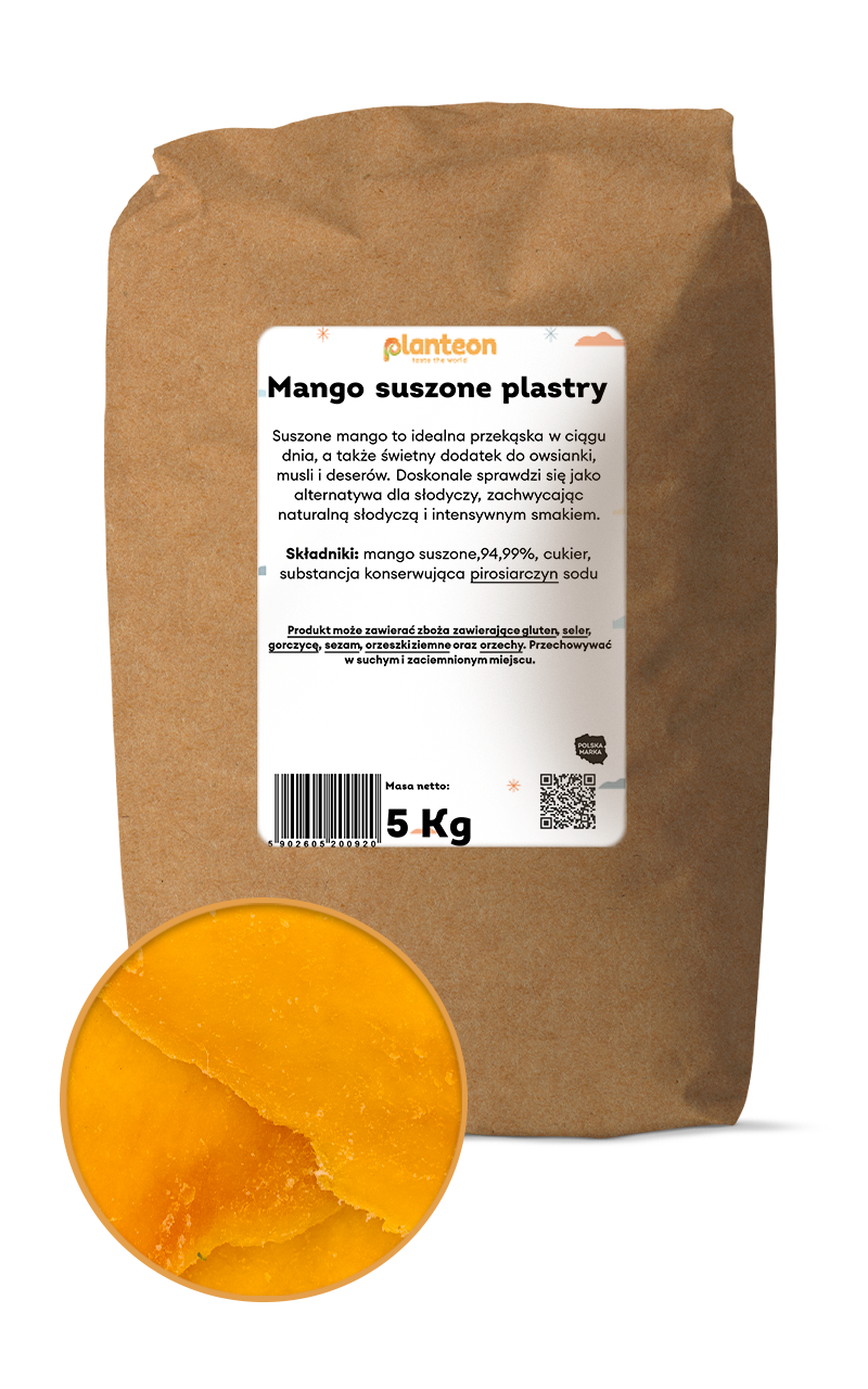 Mango suszone plastry 500g