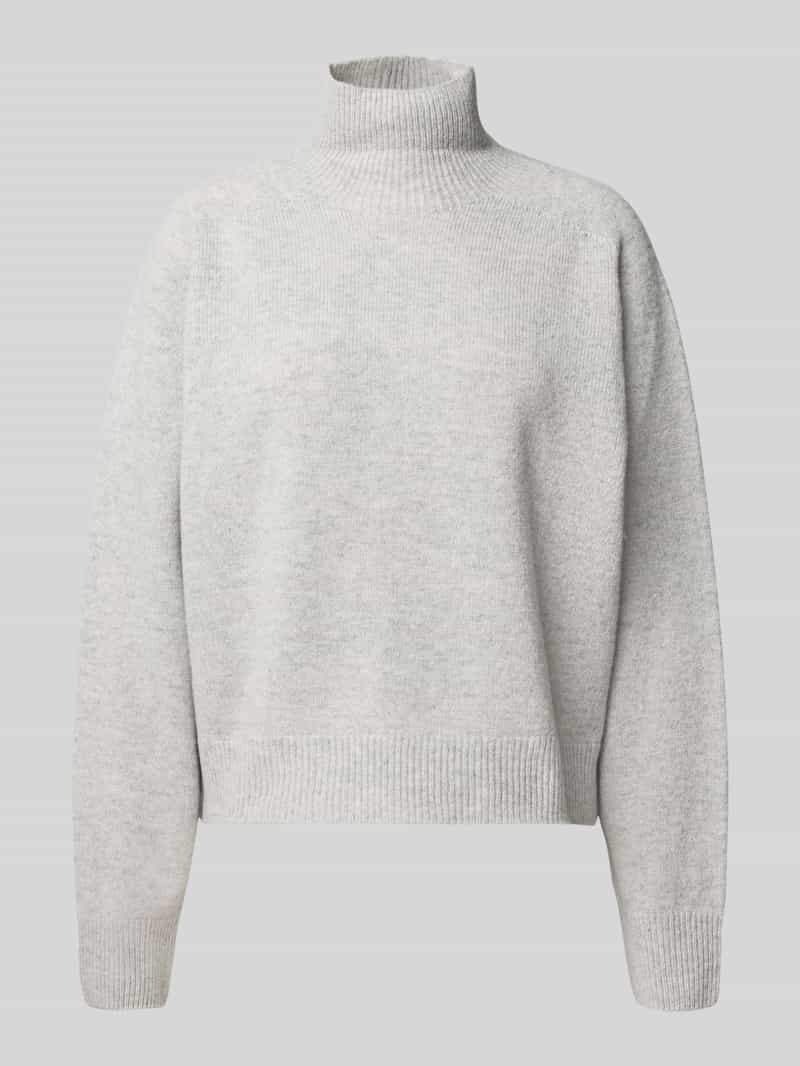 Sweter z dzianiny ze stójką