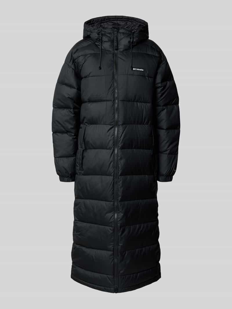 Płaszcz pikowany z kapturem