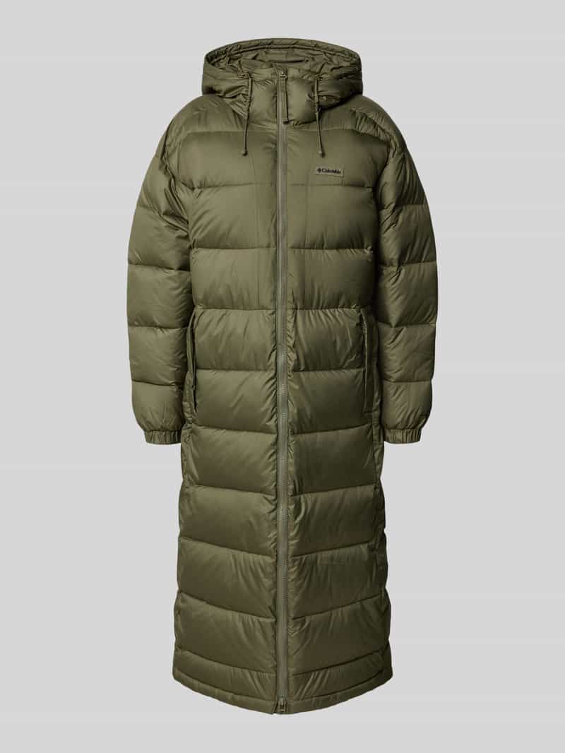 Płaszcz pikowany z kapturem