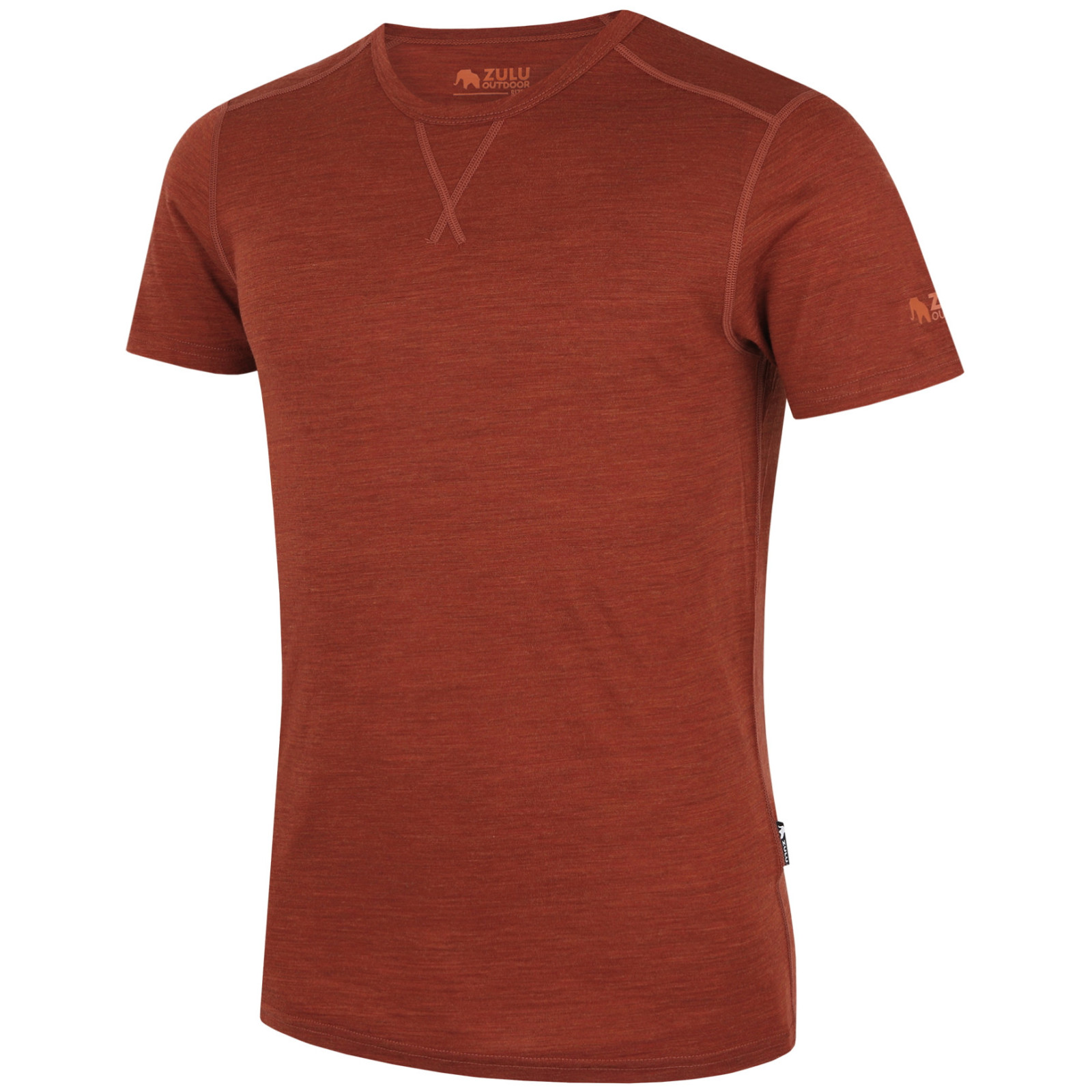 Koszulka męska Zulu Merino 160 Short Rozmiar: M / Kolor: pomarańczowy