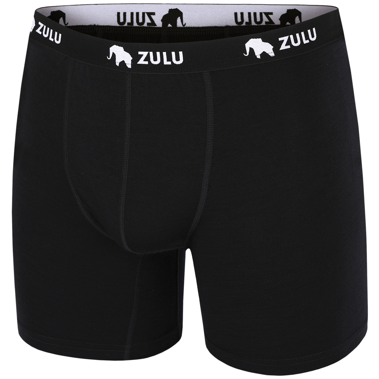 Męskie bokserki Zulu Merino 160 6in Rozmiar: XXL / Kolor: czarny