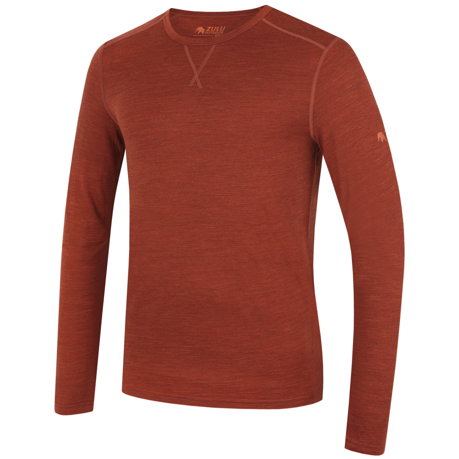 Koszulka męska Zulu Merino 160 Long Rozmiar: XXL / Kolor: pomarańczowy