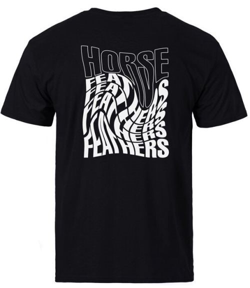 t-shirt HORSEFEATHERS DISTORT T-SHIRT black