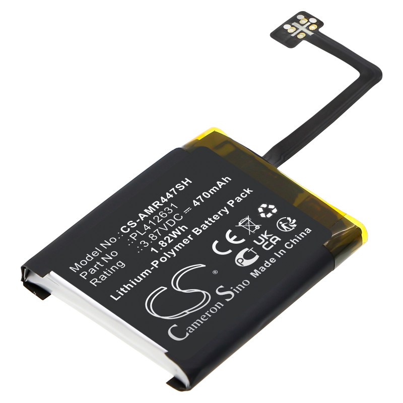 Amazfit GTR 4 47mm / PL412631 470mAh 1.82Wh Li-Polymer 3.87V (Cameron Sino)