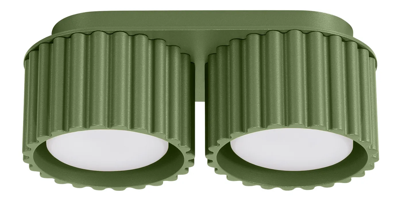 Zielony okrągły plafon sufitowy - M147 B2-K00