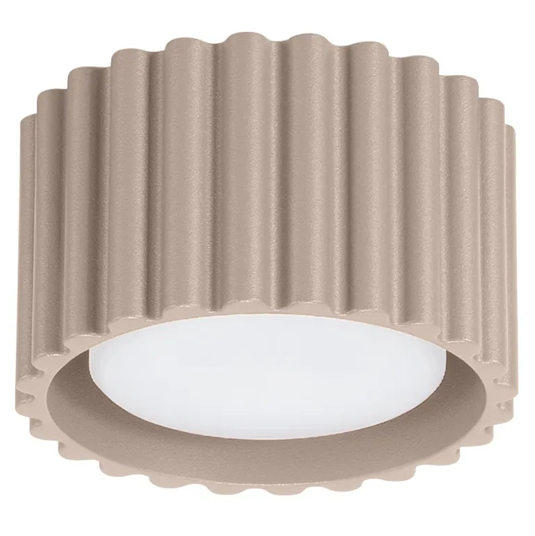 Minimalistyczny plafon sufitowy taupe F4-T14
