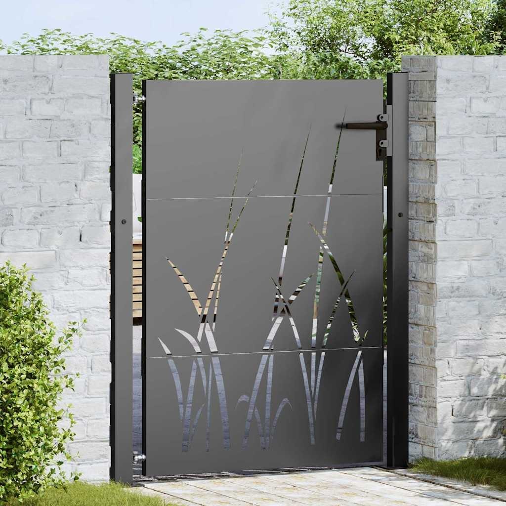 Lumarko Brama ogrodowa, Bramka Ogrodowa 105x75 cm ze Stali Corten w Stylu Trawnikowym