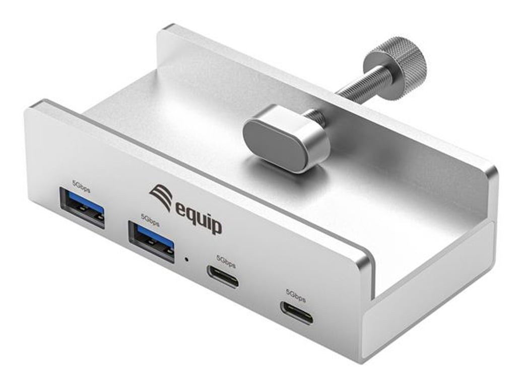 Equip 128967 huby i koncentratory USB 3.2 Gen 1 (3.1 Gen 1) Type-A 5000 Mbit/s Aluminium