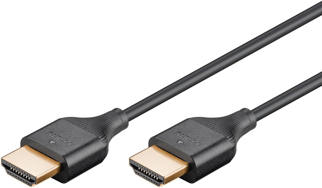 Goobay 75297 kabel HDMI 0,5 m HDMI Typu A (Standard) Czarny