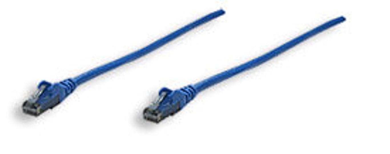 Intellinet RJ-45, 0.3m, Cat6, UTP kabel sieciowy Niebieski 0,3 m 343282