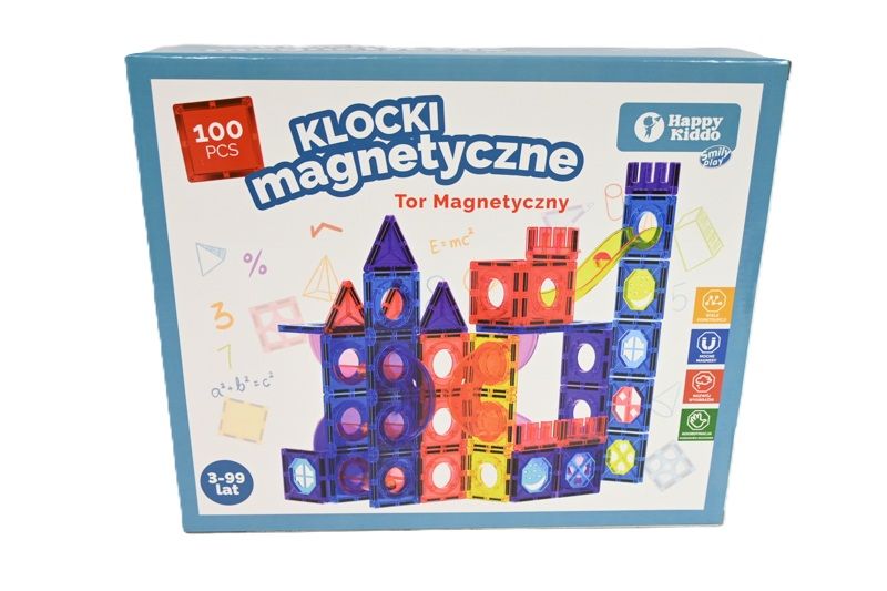 Klocki magnetyczne - 100 elementów - klocki