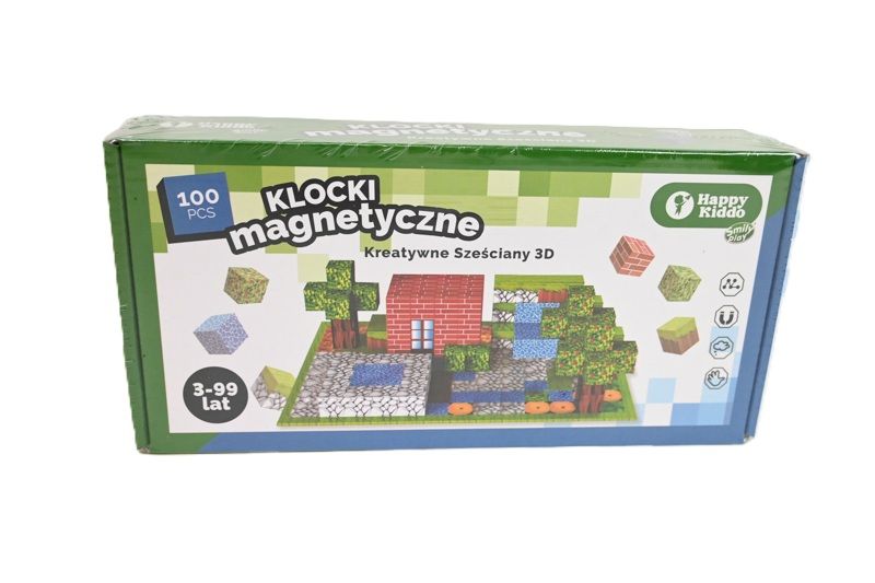 Klocki magnetyczne - 100 elementów - klocki