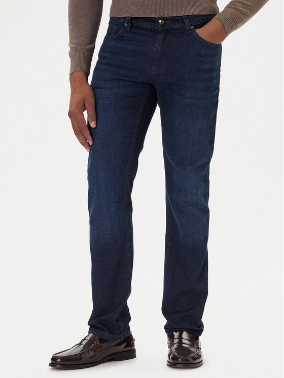 JOOP! Jeansy 17 JD-02Fortres 30049037 Granatowy Slim Fit