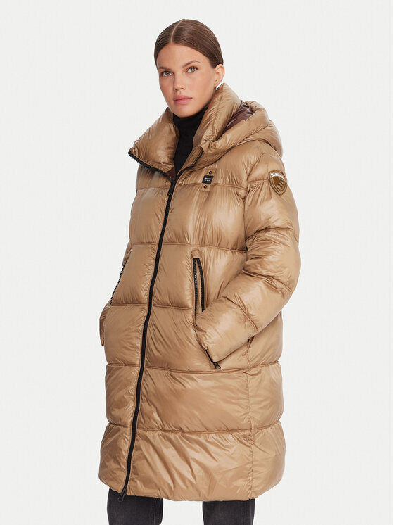 Blauer Płaszcz zimowy 25WBLDK02192 Brązowy Regular Fit