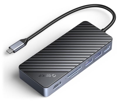 Orico USB-C z obudową na dysk SSD M.2, 10 Gbps, HDMI 4K 60Hz OM28P-G2-BK-EP