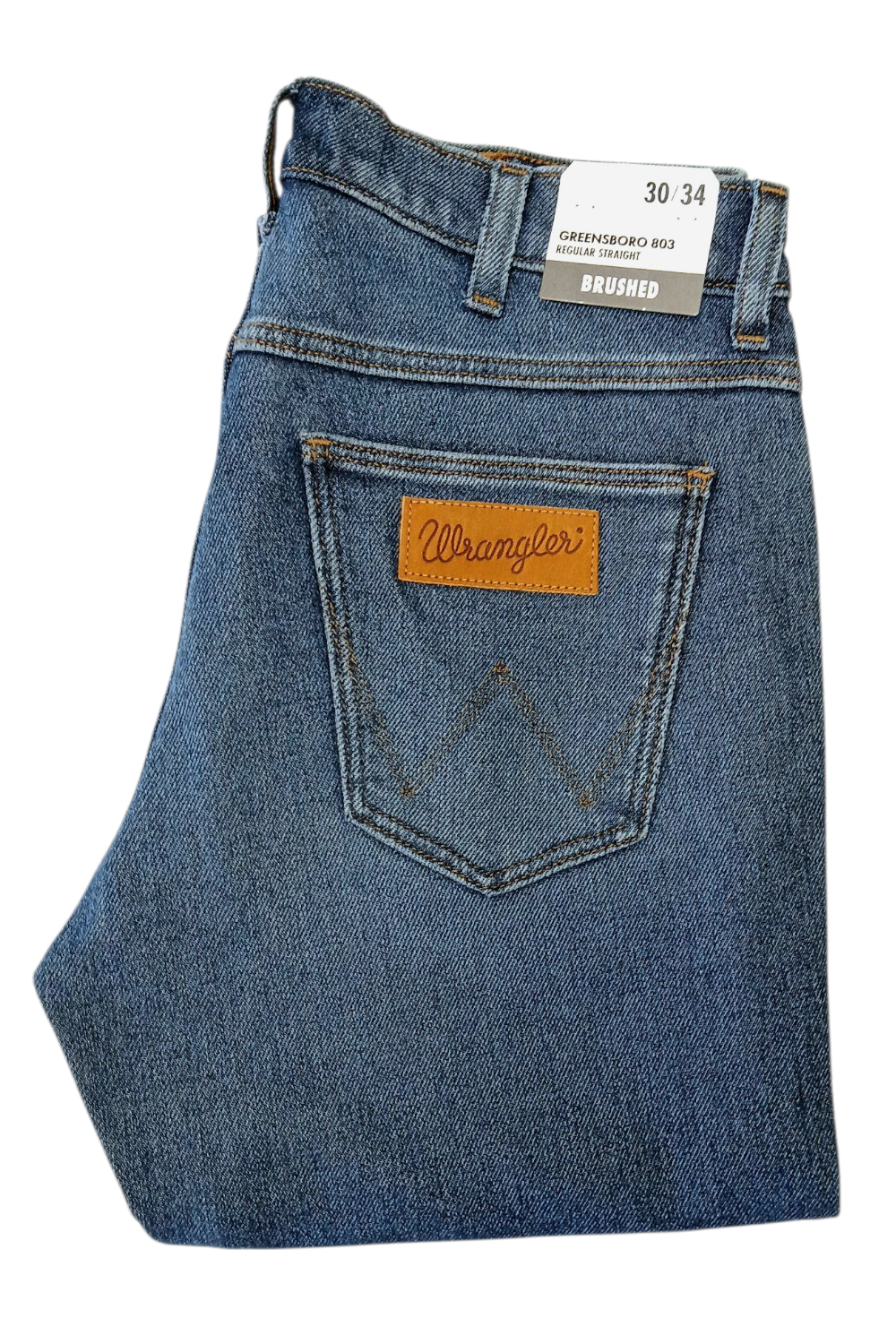 WRANGLER GREENSBORO 803 REGULAR STRAIGHT BLANKET BAY JEANSY MĘSKIE