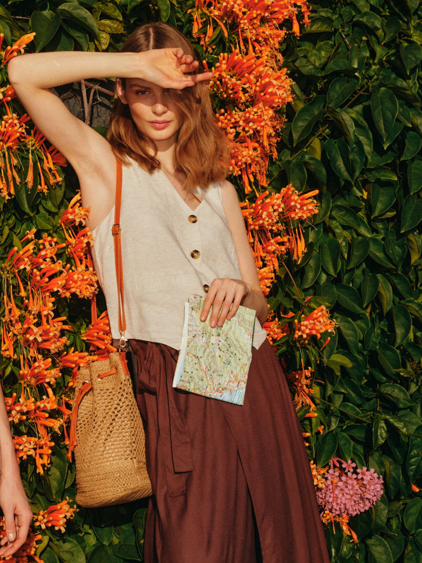 Spódnica kopertowa maxi z wiązaniem