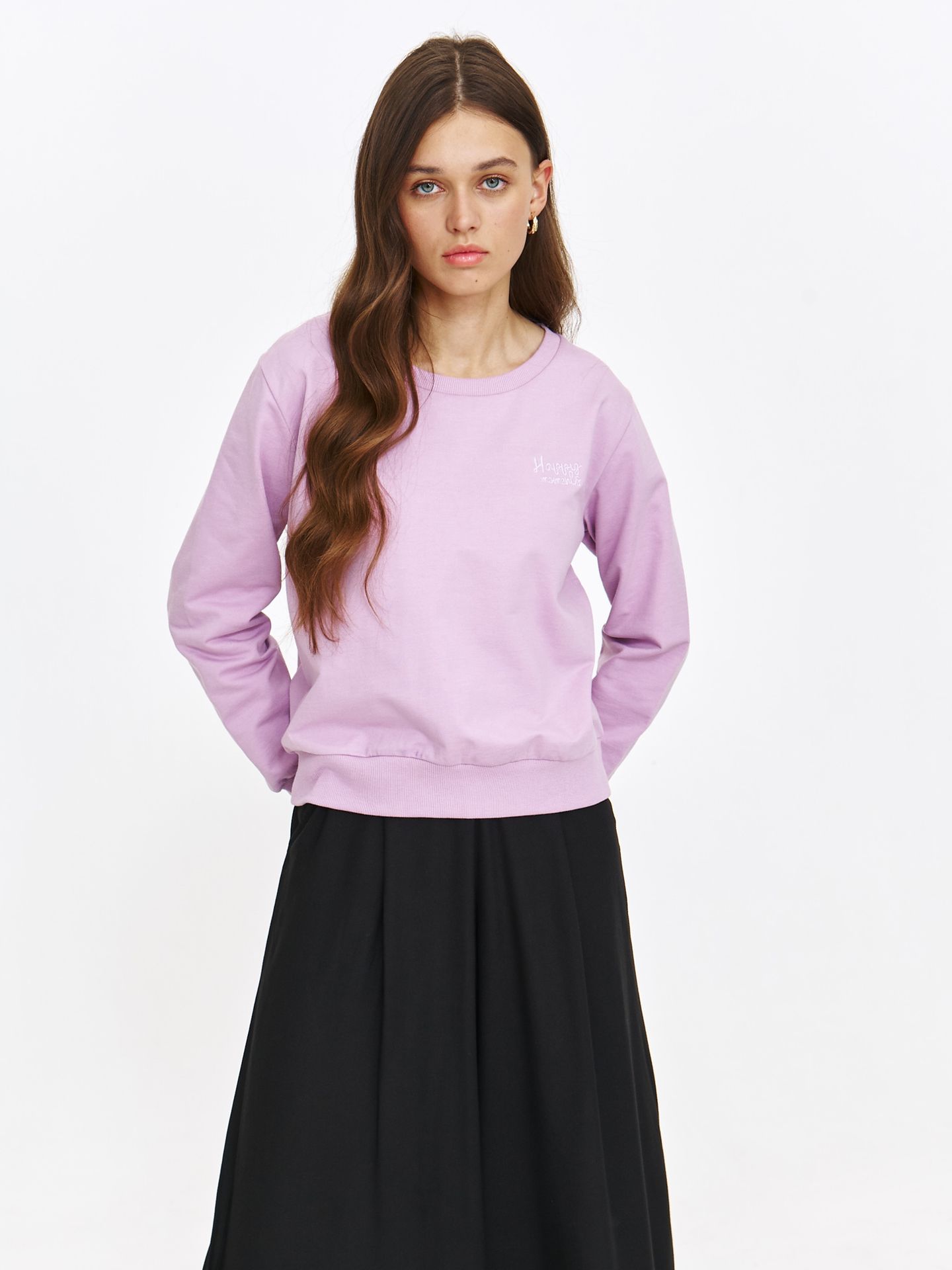 Bluza z dzianiny z napisem