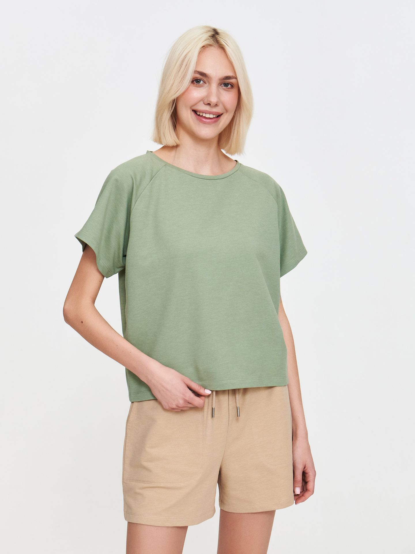 Oliwkowa bluza nierozpinana