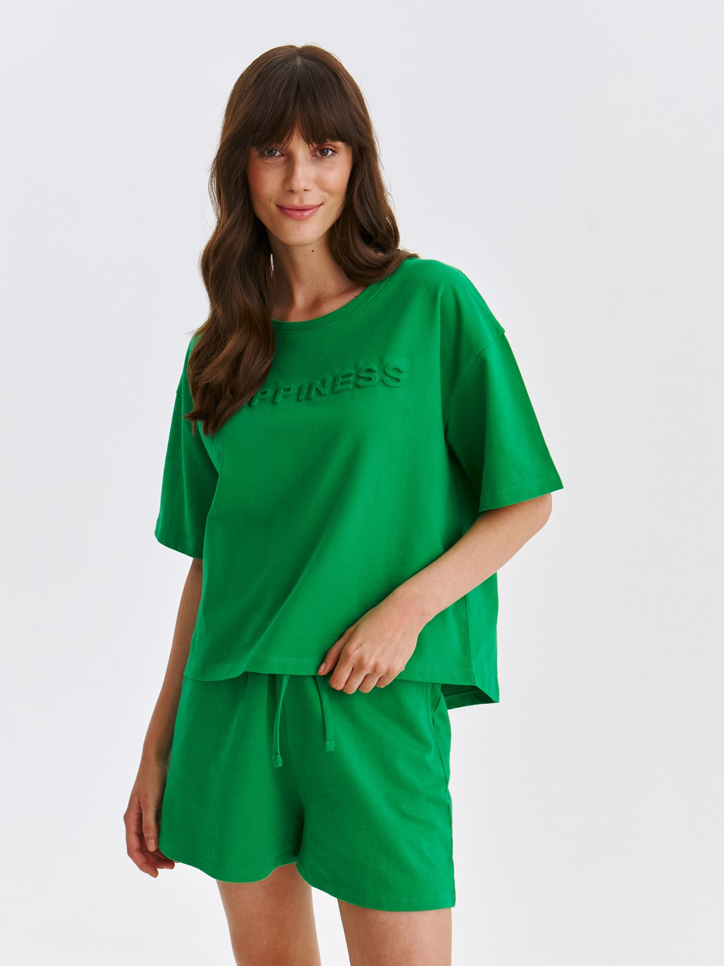 Bluza damska zielona - DBL0285ZI bluza nierozpinana - DRYWASH - Odzieżowy sklep internetowy TOP SECRET