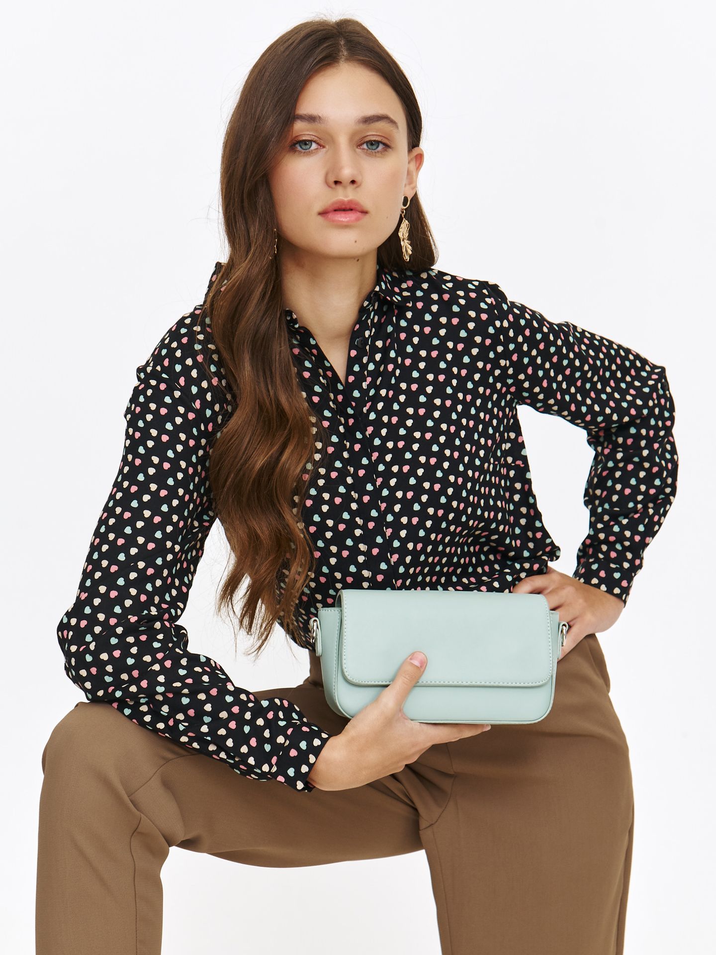 Koszula damska w drobne serca