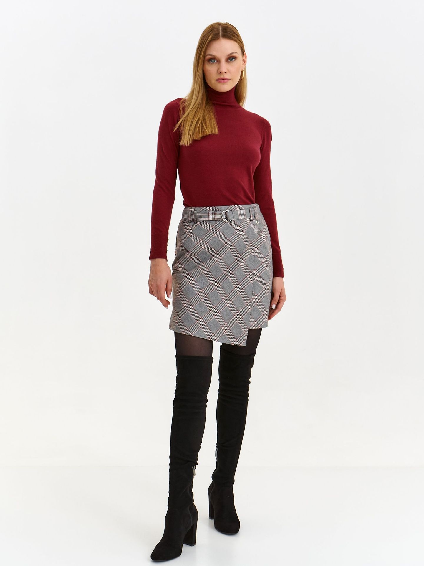 Spódnica damska czarna ołówkowa - SSD1881CA mini spódniczka - TOP SECRET - Odzieżowy sklep internetowy TOP SECRET