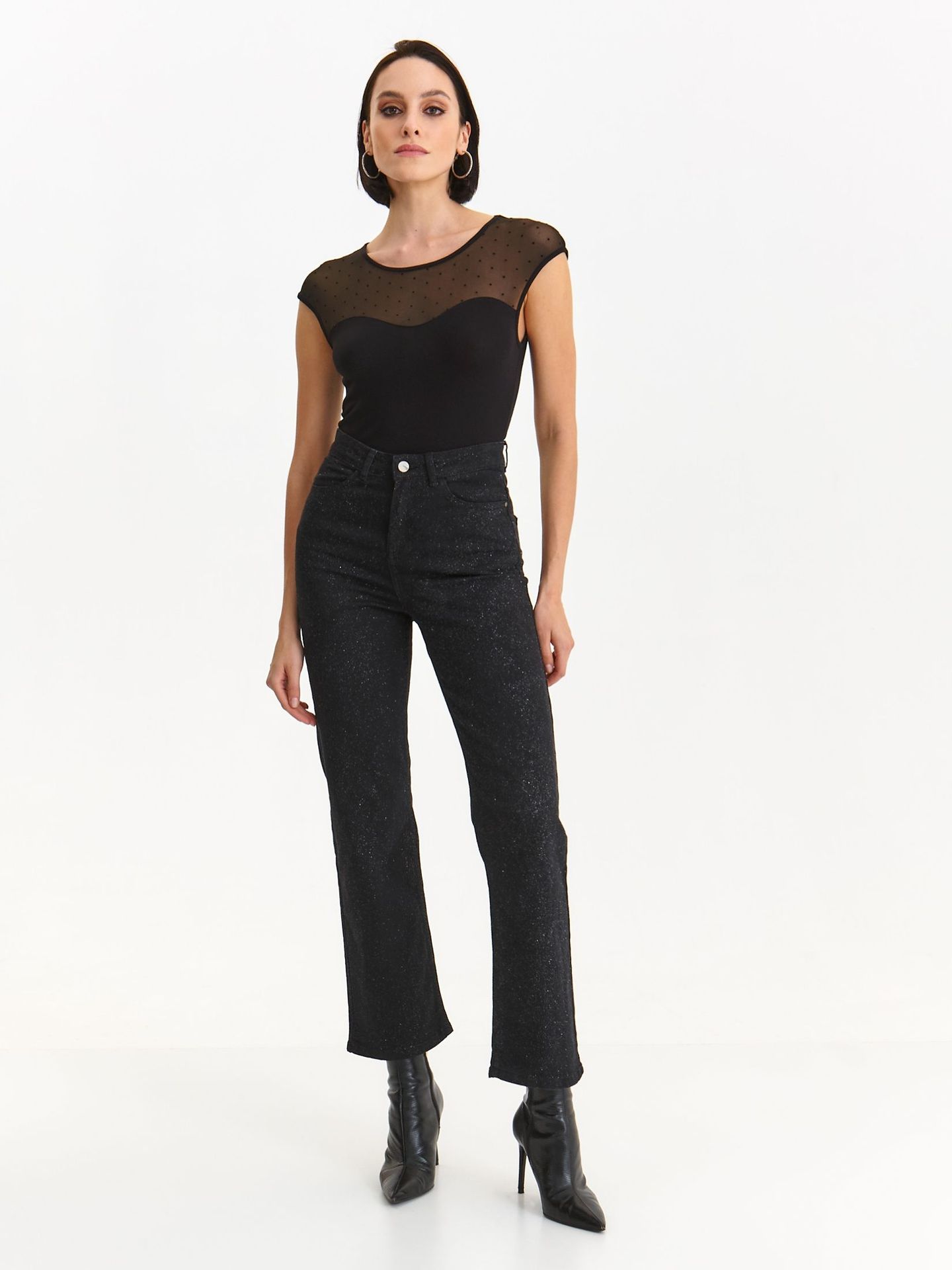 Spodnie damskie czarne - SSP4374CA spodnie długie - TOP SECRET - Odzieżowy sklep internetowy TOP SECRET