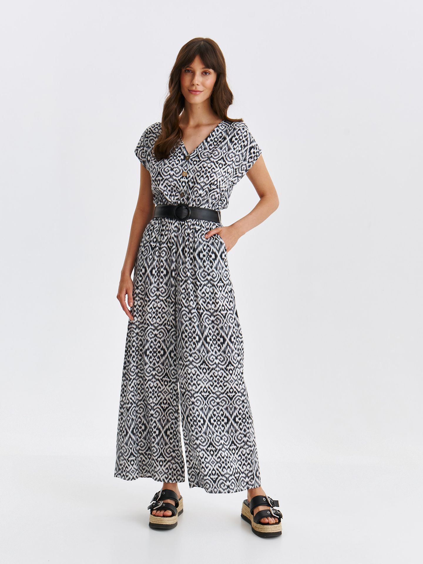 Kombinezon damski czarny - SKB2805CA kombinezon - TOP SECRET - Odzieżowy sklep internetowy TOP SECRET