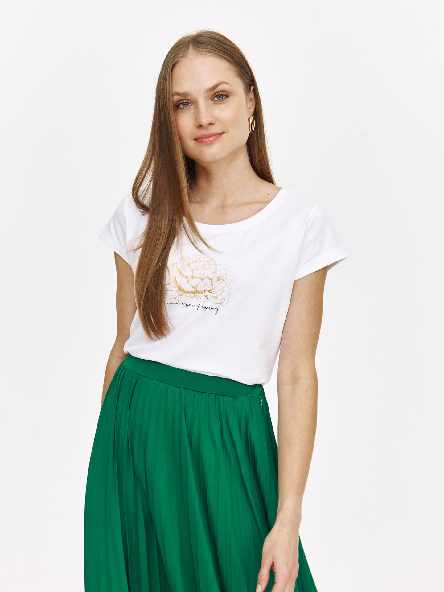 Podkoszulek ze złotym kwiatem