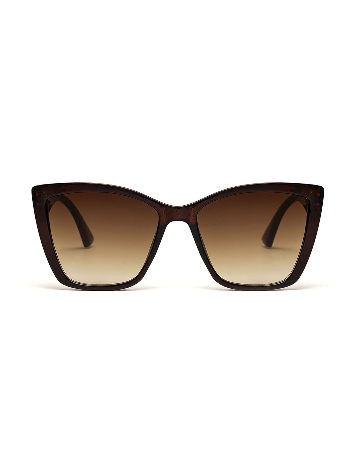 Klasyczne okulary przeciwsłoneczne w brązowych oprawkach