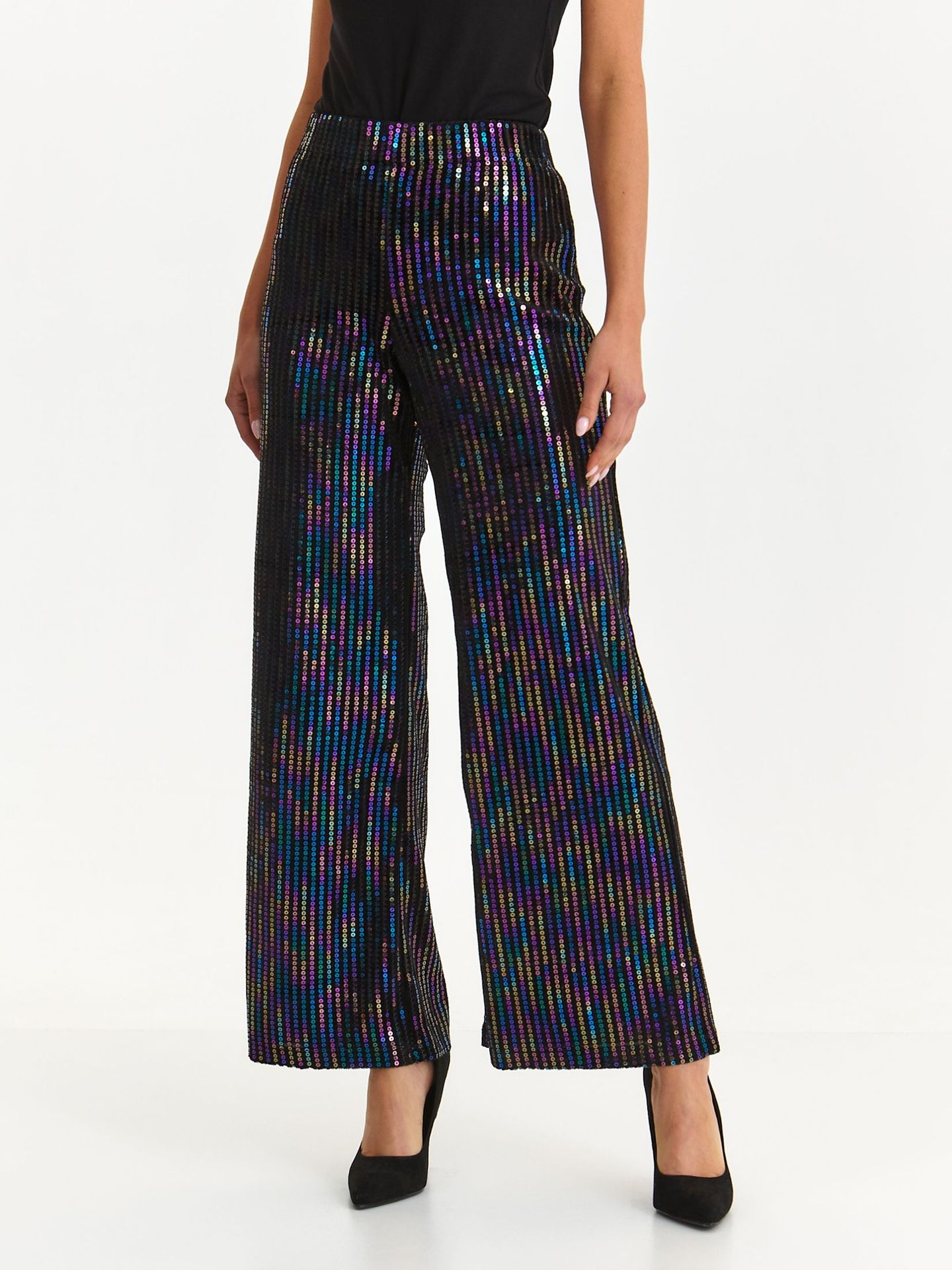 Spodnie damskie czarne - SSP4370CA spodnie długie - TOP SECRET - Odzieżowy sklep internetowy TOP SECRET