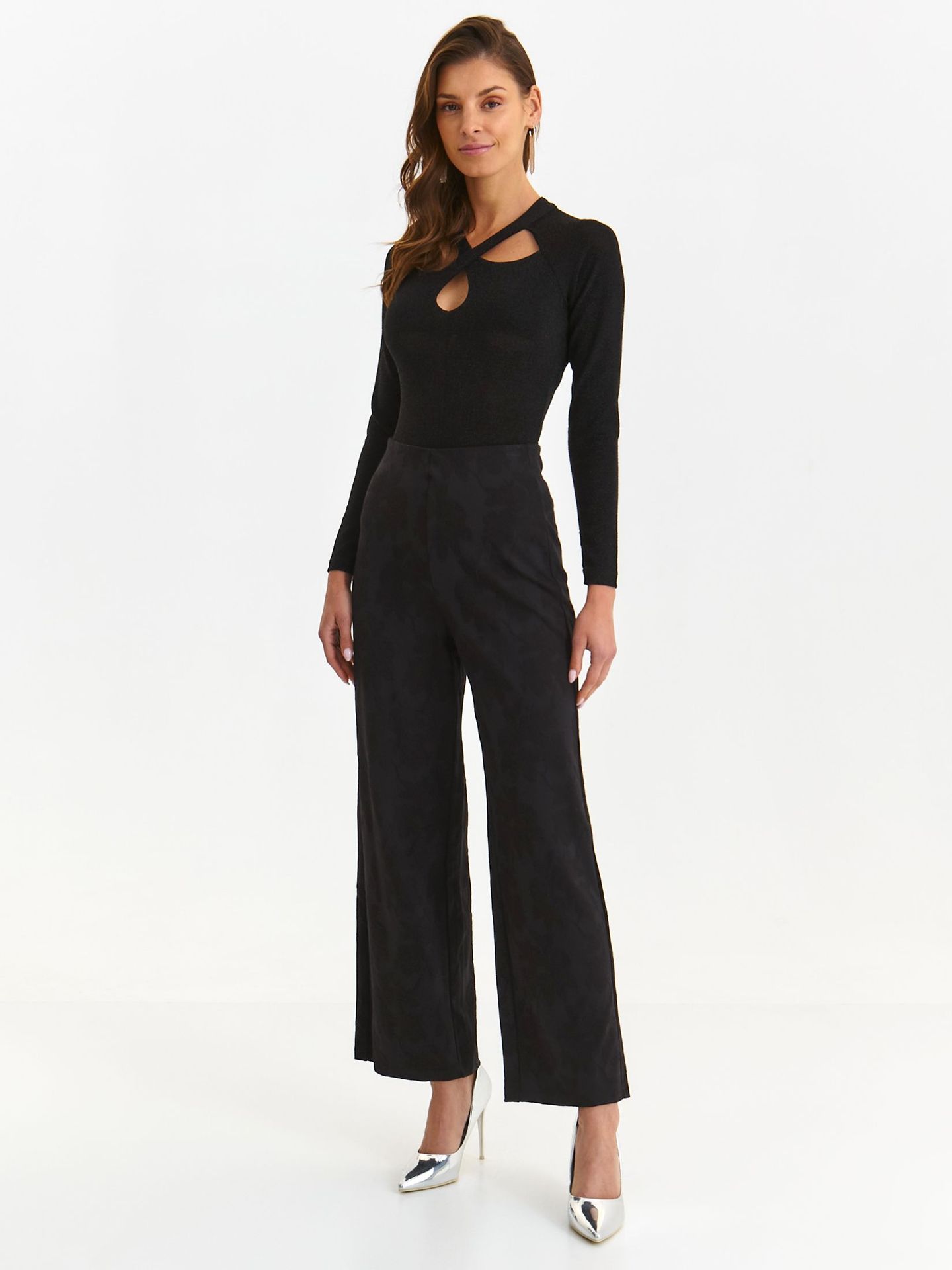 Spodnie damskie czarne - SSP4368CA spodnie długie - TOP SECRET - Odzieżowy sklep internetowy TOP SECRET