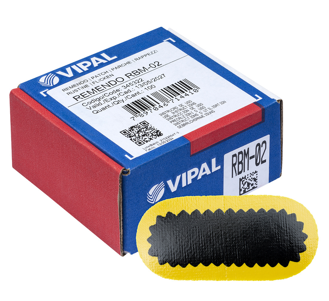 Łatka do dętek VIPAL RBM02 65x30mm 100szt 02-05-03