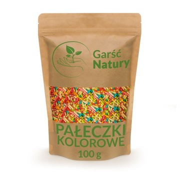 Posypka do lodów deserów gofrów Pałeczki Kolorowe