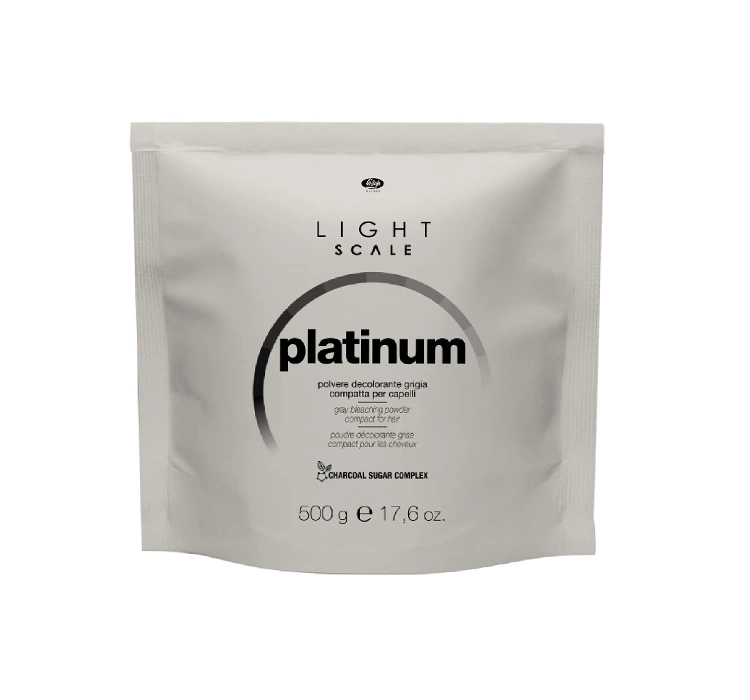 Lisap Milano Light Scale Platinum rozjaśniacz do włosów w proszku szary 500 g