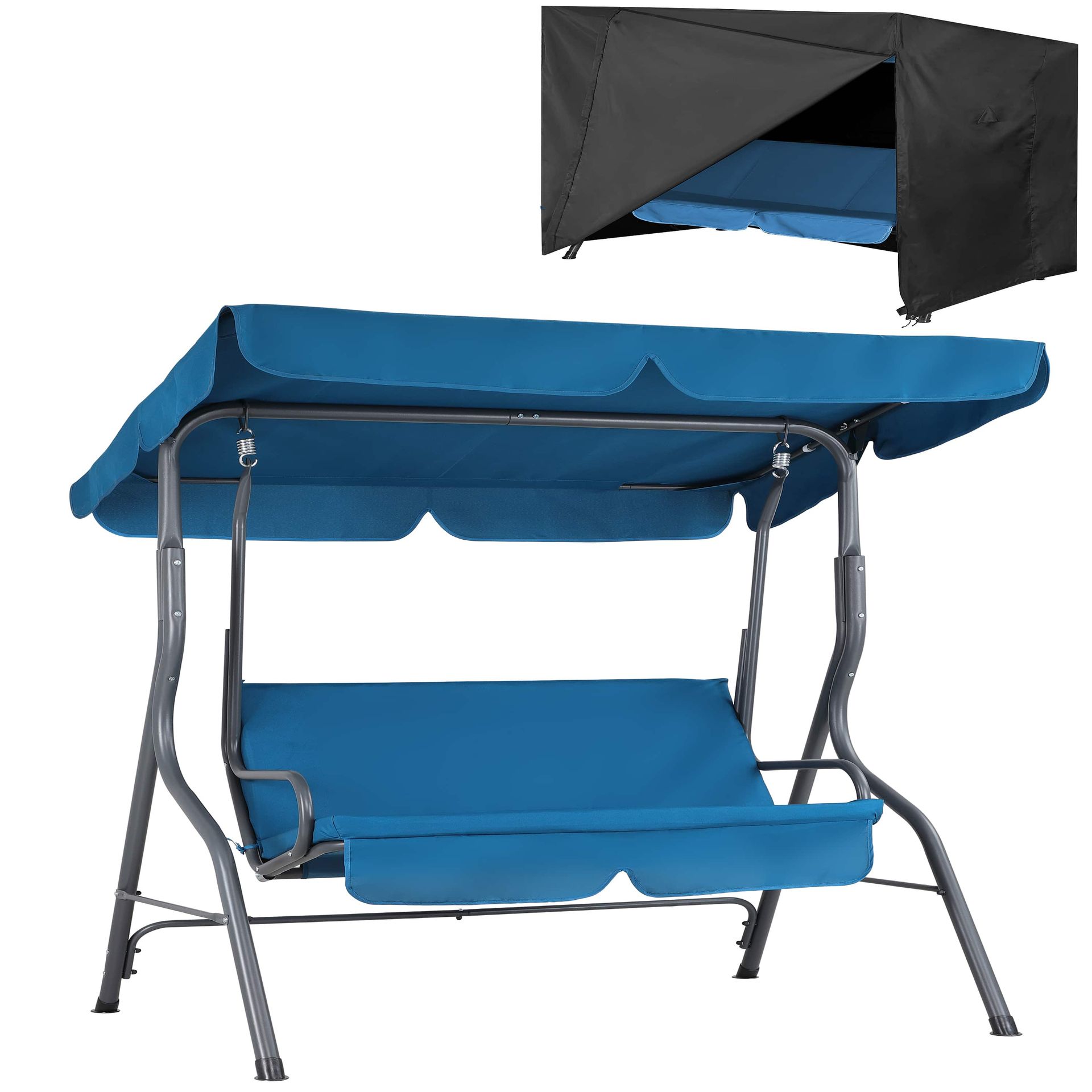 Huśtawka Hollywood Atlantic niebieska + plandeka