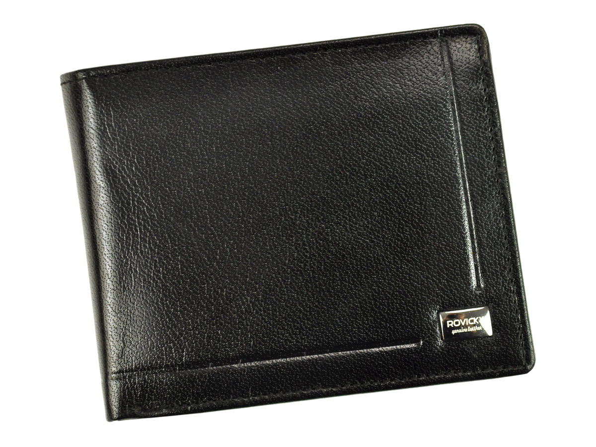 Skórzany męski portfel Rovicky PC-103-BAR RFID