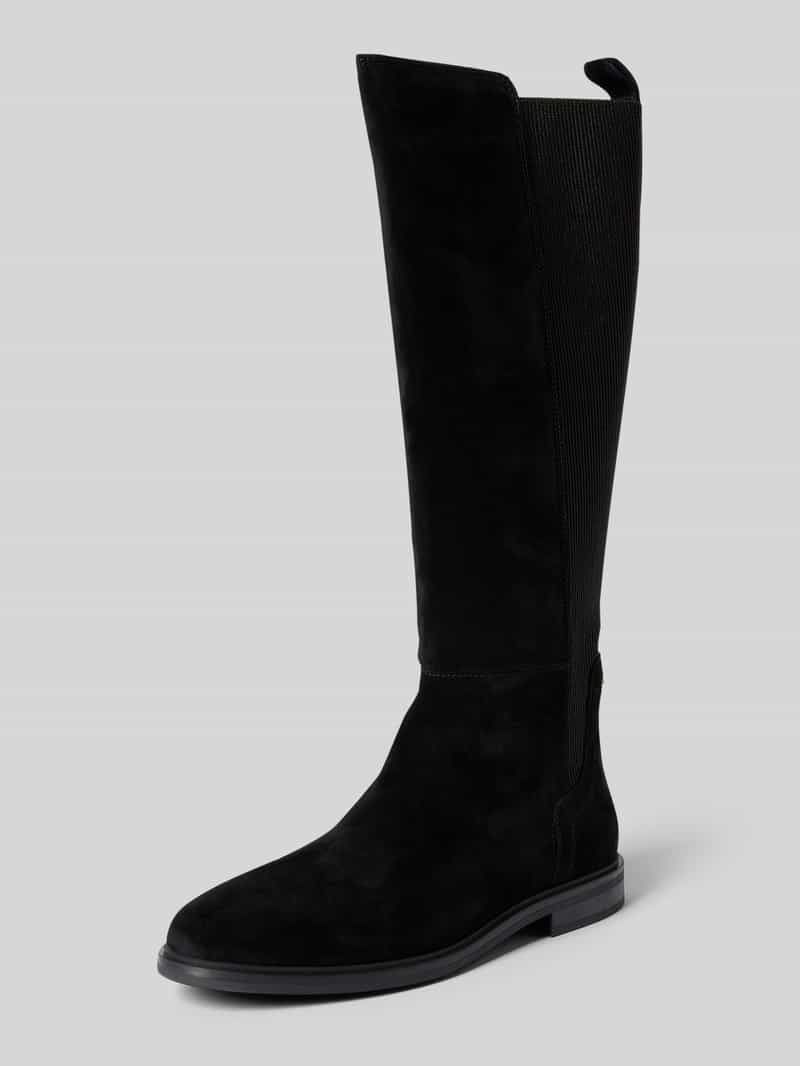 Kozaki z naturalnej skóry welurowej