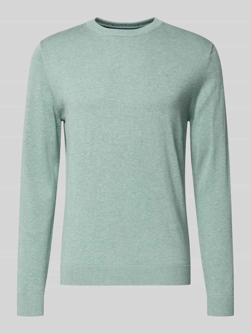 Sweter z dzianiny o kroju regular fit z czystej bawełny